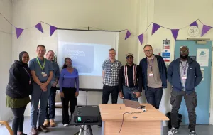 Picture of a group of Change Grow Live Barnet colleagues following their bespoke making every contact count session.
