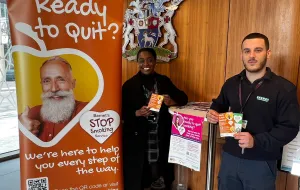 No Smoking Day 2026 event at Barnet Council office in Colindale.