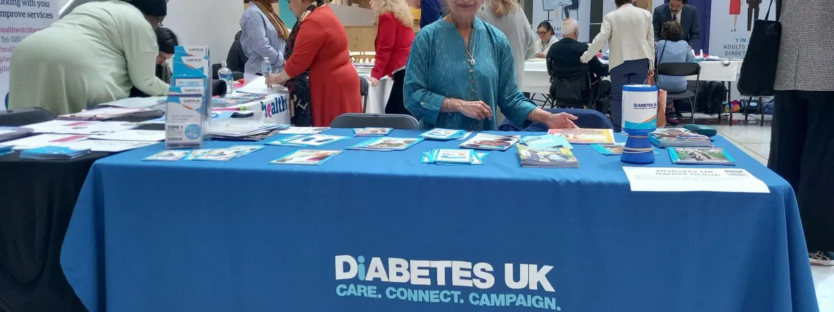 Picture of the Diabetes UK stall