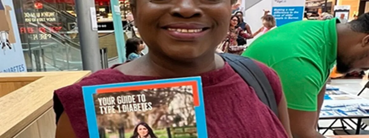 Barnet resident showing diabetes information
