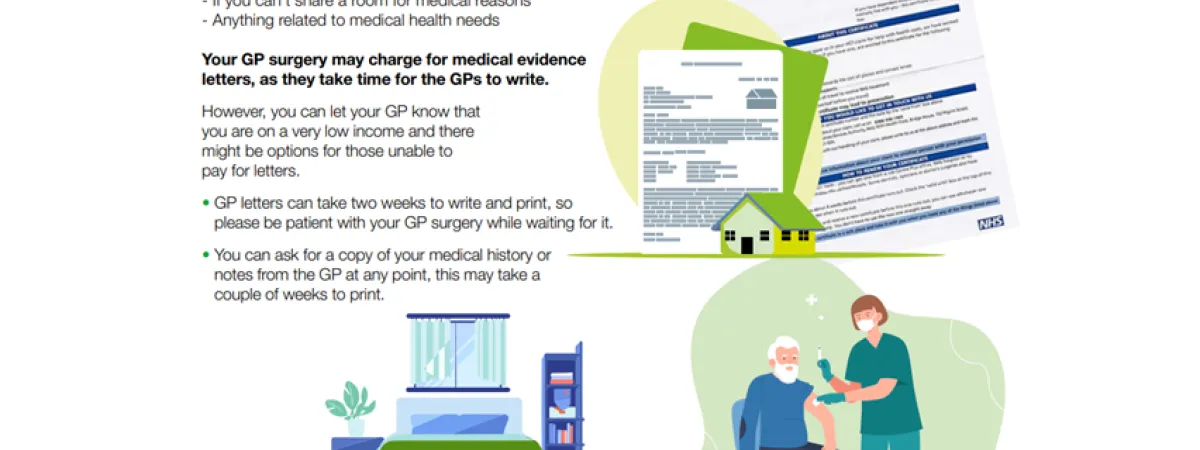Drawing of medical letters