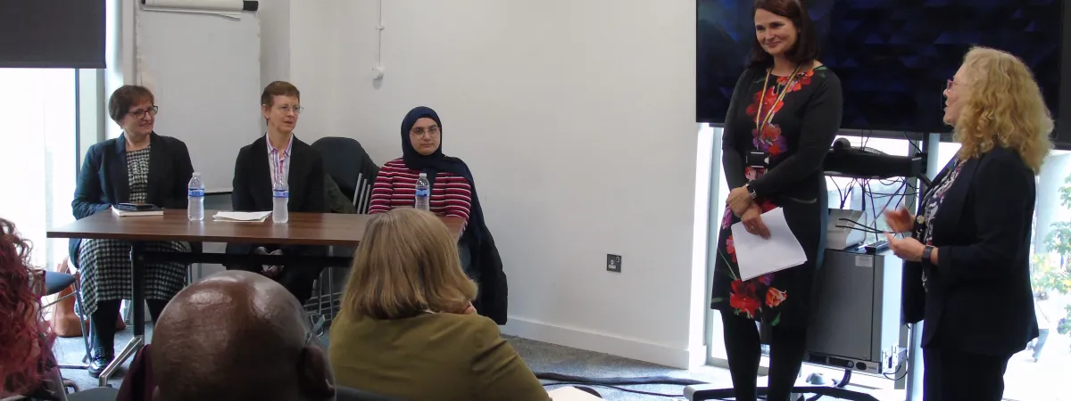 Cllr Alison Moore addressing the DCMO panel.