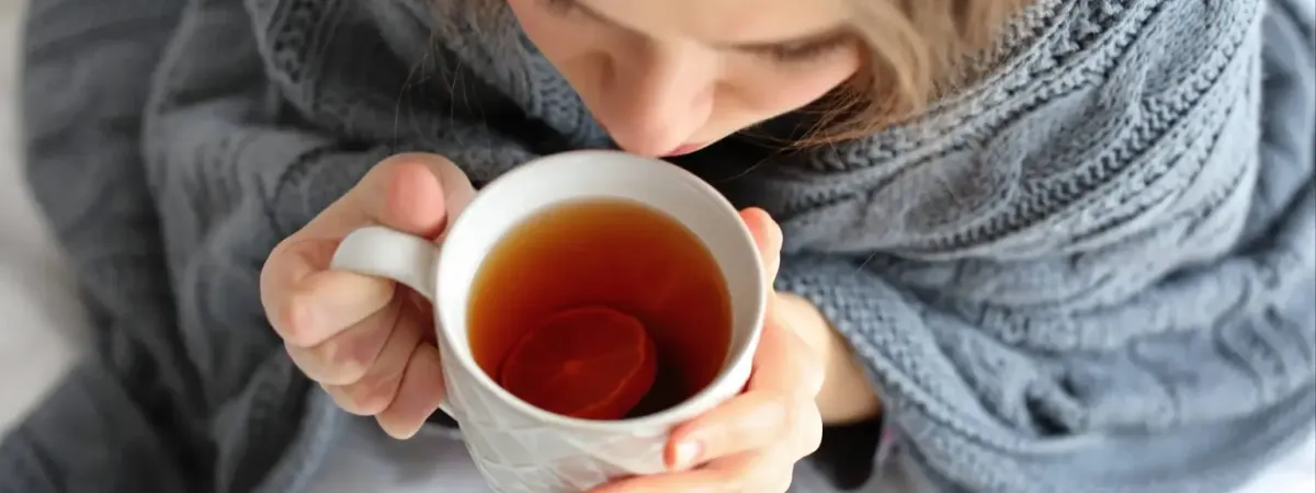 Image of person recovering from flu
