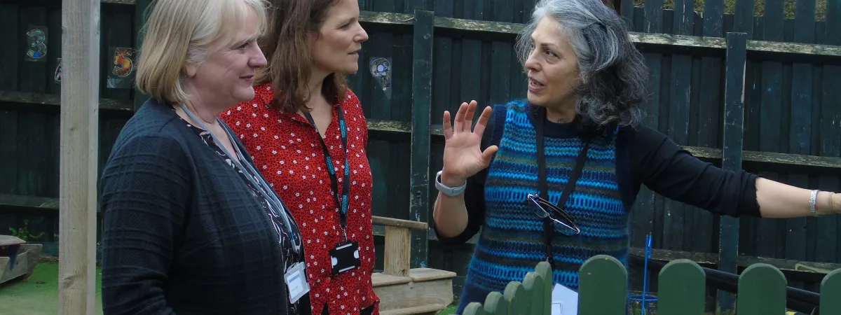 Deputy Mayor of London, Joanne McCartney, on a tour of Newstead Children's Centre.