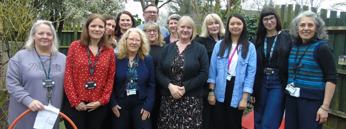 Deputy Mayor of London, Joanne McCartney, on a tour of Newstead Children's Centre.